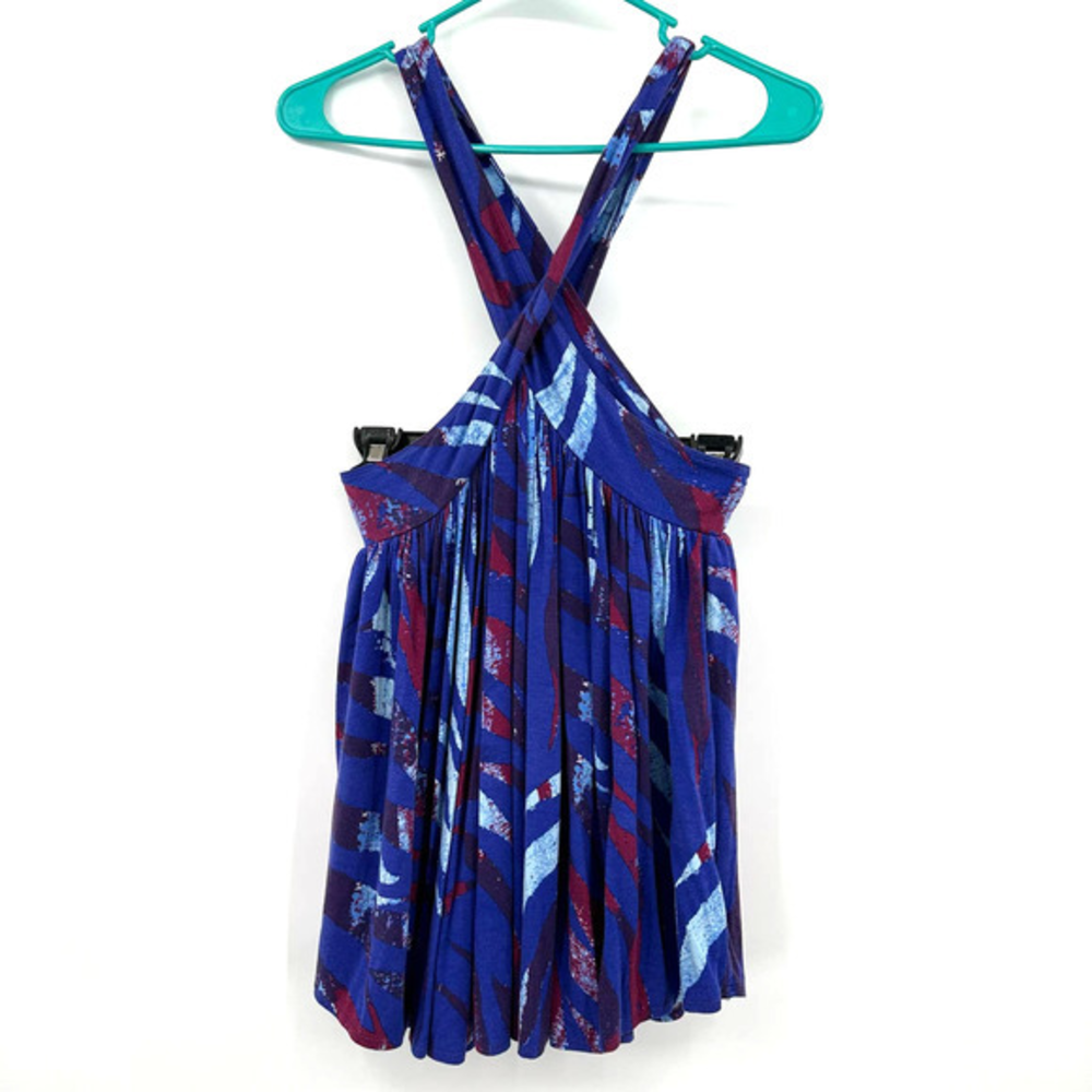 We the Free‎ size Medium criss cross strap tank top flowy blue purple